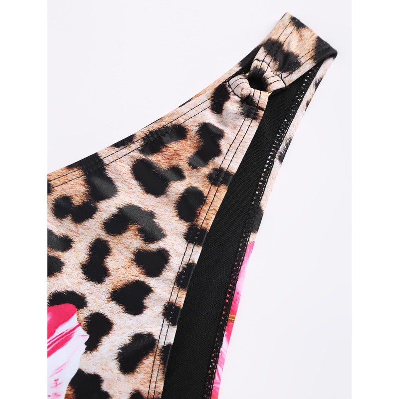 ZAFUL Women's 2 Piece Floral Print Swimsuit Triangle String High