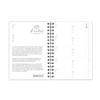 A6 White Floral Design Address Book with Flexible Dividers with