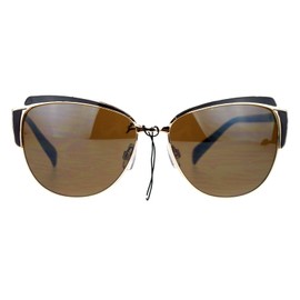 Cateye Butterfly Sunglasses Womens Designer Fashion Eyewear UV 400 Brown