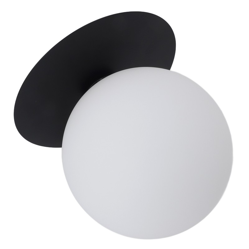 White Glass Globe Ceiling Light 18cm Diameter G9 Base Globe