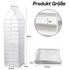 Yeelan 12 Compartments Hanging Shelf, Hanging Organiser, Foldable Wardrobe Organiser,