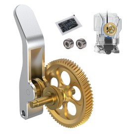 Engranaje de extrusor de latón actualizado para impresoras 3D Bambu Lab A1/A1 Mini, engranaje de extrusor nano-recubierto dorado RNC