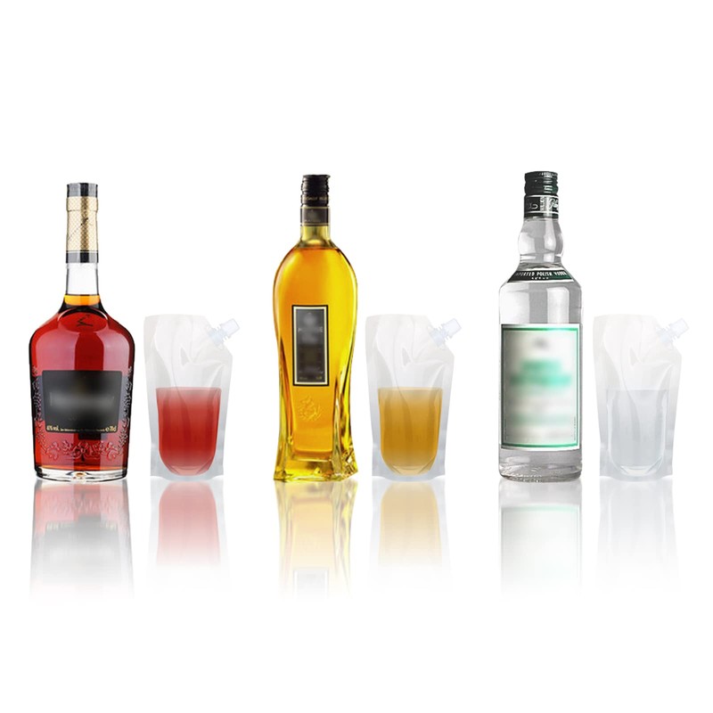Liquor Flask Concealable And Reusable Cruise Sneak Drink Pouches Travel