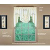Today's Curtain, Forget-Me-Not Swag 38", Ecru/Rose, 60" W x 38"