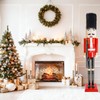 OEUVI Large Christmas Nutcracker Soldier 35 Inch/2.9Ft Wooden Nutcracker Figures
