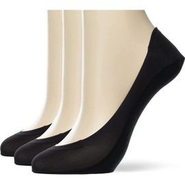 okamoto Women's No Slip Off Cocopita Shallow Footcover, Socks, Formal Type, For Pumps, Black