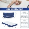 Folding Mattress Single,4 inch Memory Foam Tri Portable Trifold Mattress