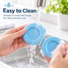 Silicone Bottle Caps for Compatible Glass Milk Bottles – 2-Piece