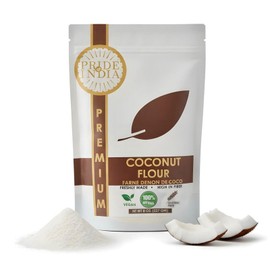 Coconut Flour by Pride of India – Gluten-Free Substitute for All-Purpose Flour – Ideal for Keto & Paleo Baking – Vegan & Rich in Fiber – Available in 8 oz. Resealable Pouch for Freshness