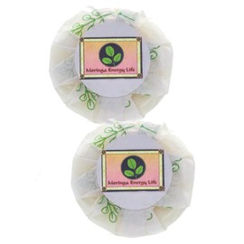 Moringa Oil and Virgin Coconut Oil Soap Bars 2-Pack 3.4 oz each. All natural ingredients to moisturize for cleansing the skin, face and body