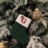Christmas Stocking – Green A-Z Letter Hanging Christmas Stockings, Christmas