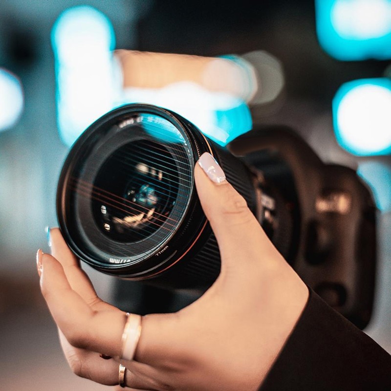 Rainbow Blue Streak Filter Kaleidoscope Glass Prism Photography Props
