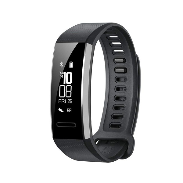 Huawei Band 2 Pro All-in-One Activity Tracker Smart Fitness Wristband | GPS | Multi-Sport Mode| Heart Rate | Sleep Monitor | 5ATM Waterproof, Black