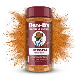 Dan-O's Chipotle Seasoning, 3.5 oz Bottle, All Purpose Seasoning for Chicken Wings, Pork, Brisket, Tacos and More, Sugar Free, Zero Calorie, Use this Spice Blend to Craft a Marinade, Dry Rub or Sauce