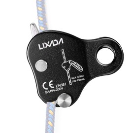 Lixada Micro Pulley Simple Ascender Bearing Mobile Side Climbing Pulley for Climbing Transport Climbing