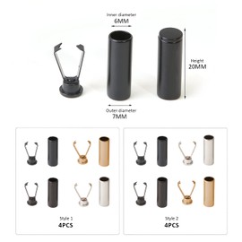 NINVVS 8 Pieces of Rope Stoppers, Rope Head Buttons, Laces Buckles, Laces Heads, DIY Rope Stoppers, Decorative Buckles for Sweatshirts, Pants, Cap Cords