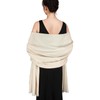 SWAT PANY Pashmina shawls and wraps for Evening Dresses Cream