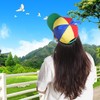 2PCS Rainbow Hat Costume Nerd Crazy Hats Adjustable Hat Funny