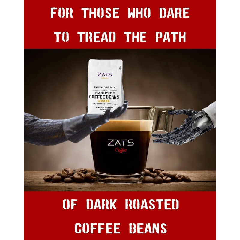 ZATS Coffee Beans Father's Dark Roast 500g, Intensity 5/5 -