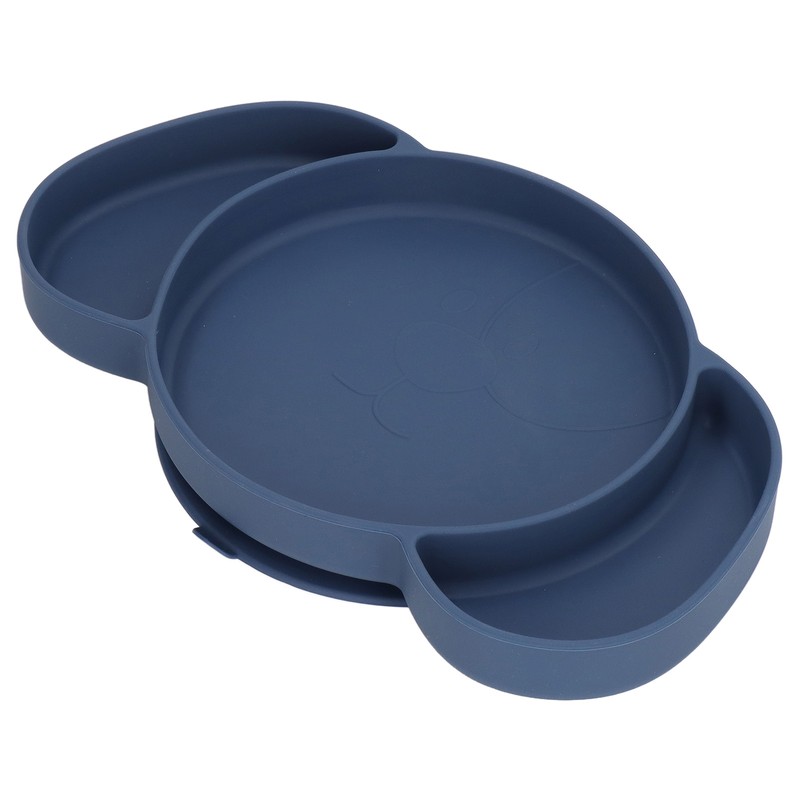 Kids Divided Plates Safe Silicone Foldable Prevent Slipping Toddler Suction