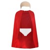 GWAWG Long Red Cape with Hook & Loop Fastening, Bald