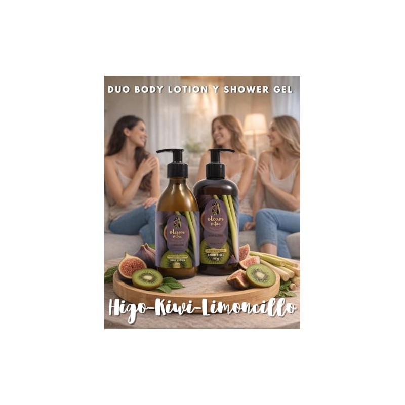Oleum Vitae Kit Dúo Shower Gel Body Lotion Kiwi Bloom