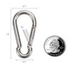 35 Pcs Small Carabiner Clip, 1.57 inch 304 Stainless Steel