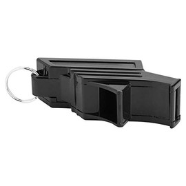 Silbato de árbitro de Fútbol Y Baloncesto, Silbato de Entrenador con Cordón, Silbato de Metal, Silbato de Supervivencia, Silbato Deportivo, Ideal para Deportes, Acampar Al(plata negra)