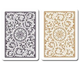 Copag 1546 Black/Gold Bridge Size Standard Index 100% Plastic Cards with Protective Plastic Case