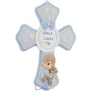 Precious Moments 132403 Boy with Teddy Cross