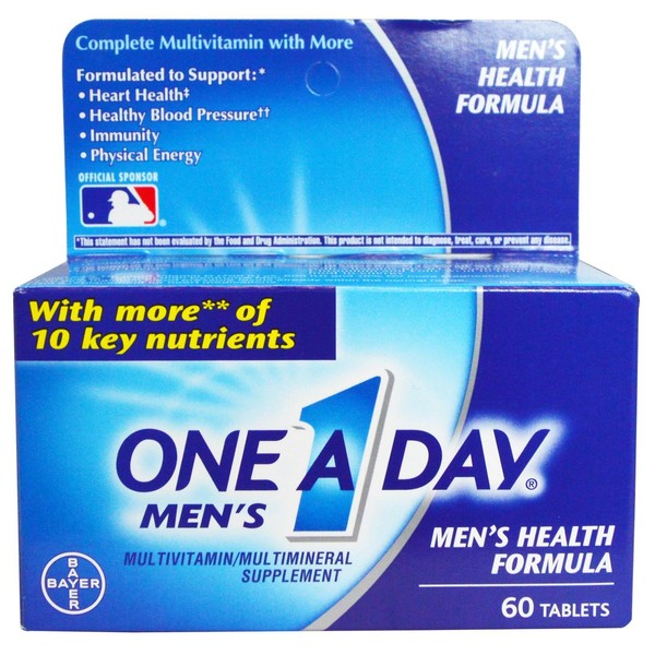 One A Day Men's Health Formula Multivitamin/Multmineral Supplement 60 ct