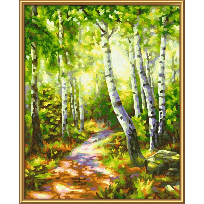 Schipper 609240801 Painting by Number Birch Forest 24 x 30
