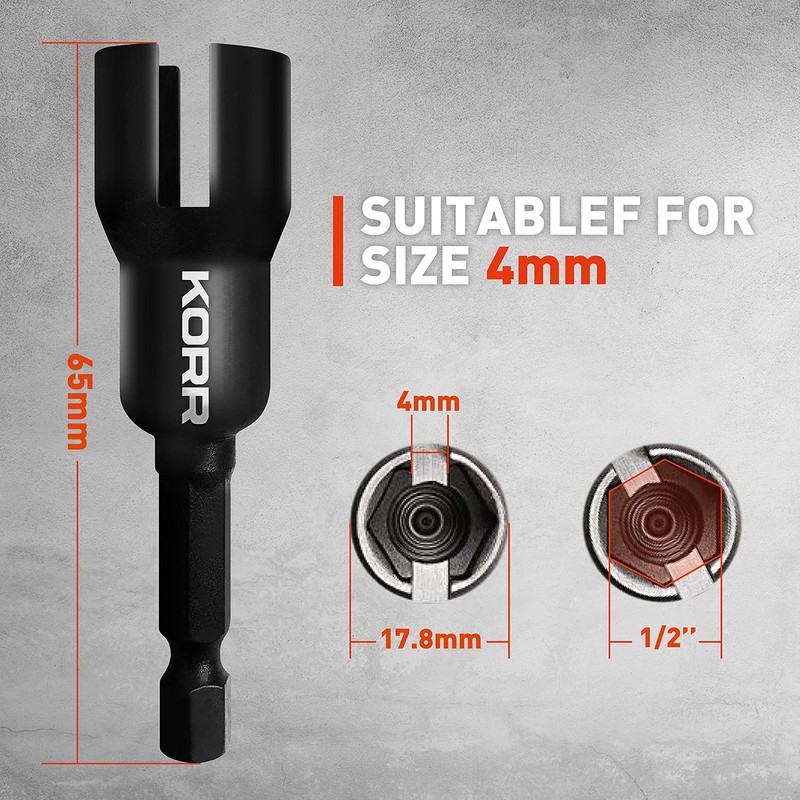 KORR Tools KIBPP027 2 Pack Wing Nut Driver, Slot Wing