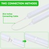 (6 Pack) LED T5 Integrated Single Fixture, 4FT 2400lm, 6500K