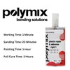 Polymix Rigid Automotive Multipurpose Plastic Repair and Adhesive 50ml Cartridge