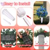LOSFOTBO 3pcs Headstone Flowers Saddle for Tombstone,Cemetery Flower Memorial Bouquet