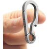 KCFEV Titanium Carabiner Keychain, Bottle Opener Keychain Clip, Key Organizers