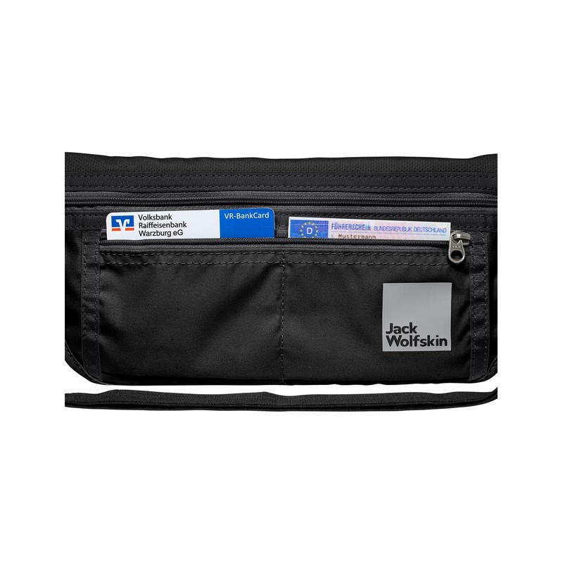 Jack Wolfskin Unisex Document Belt DE Luxe Hip Belt, Black,