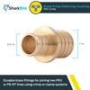 SharkBite 3/4 x 1 Inch Crimp Reducing Coupling, Brass Plumbing