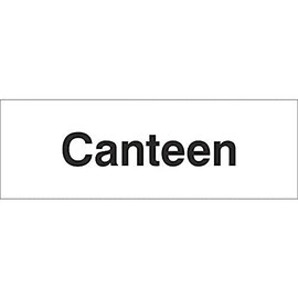 Canteen Door Sign 300mm x 100mm - Rigid Plastic