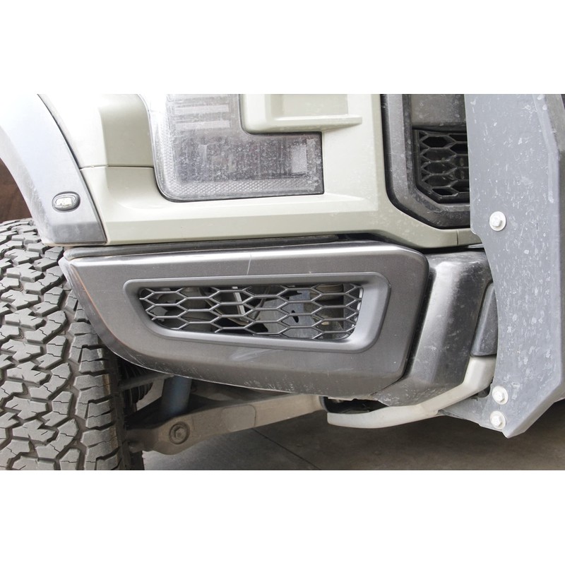 Honeycomb Front Bumper Bottom Fog Vent & Side Fender &