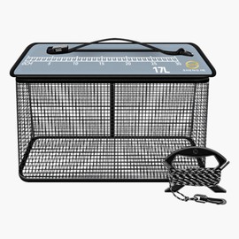 RiNan. Flooring Squirrel Fishing Folding Bucket Zipper Measure 4.7 gal (17 L)