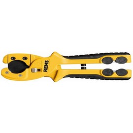 Rems ROS P 26/SW 35 Pipe Shears (for Pipes up to Diameter 35 mm, Ergonomic Handle, One-Hand Operation, PTFE Coated, Pipe Cutter for Corrugated Pipes up to Diameter 35 mm) 291242 R