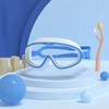 Kids Anti-Fog Swim Goggles with Case – Waterproof Big Frame