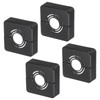 uxcell 4pcs Shower Arm Flange 60mm/2.4" OD Escutcheon Plate ABS