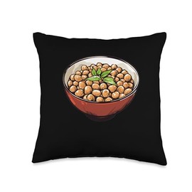 Natto Round Image Throw Pillow