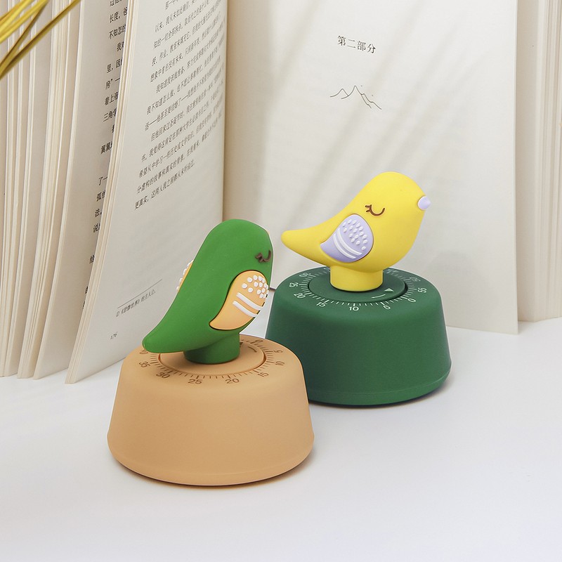 Cute Cartoon Bird Timer Kitchen Alarm Timer Time Management Tool
