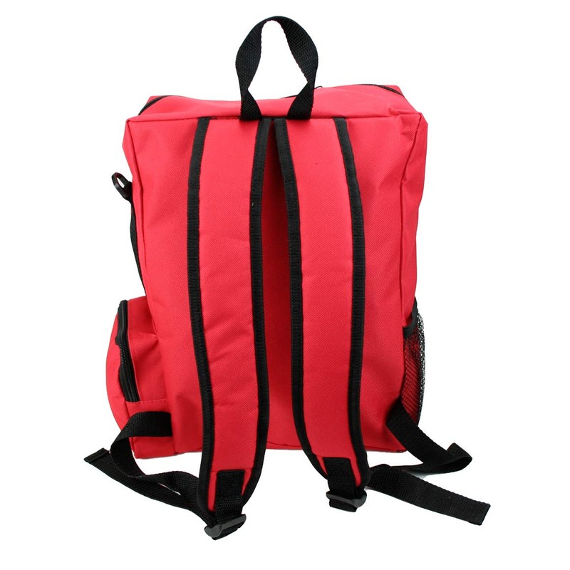 EVAQ8 Emergency Grab Bag Empty Red Rucksack For Storing And