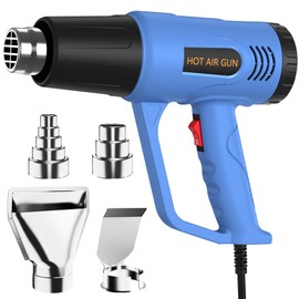 Heat Gun for Crafting,Dual Temperature Control(I: 572℉ & II:1112℉) Heat Gun' for Shrink Tubing, Vinyl And Resin, Fast Heating, Pistola De Calor with 4 Nozzles, Ideal for DIYers and Professional Trades