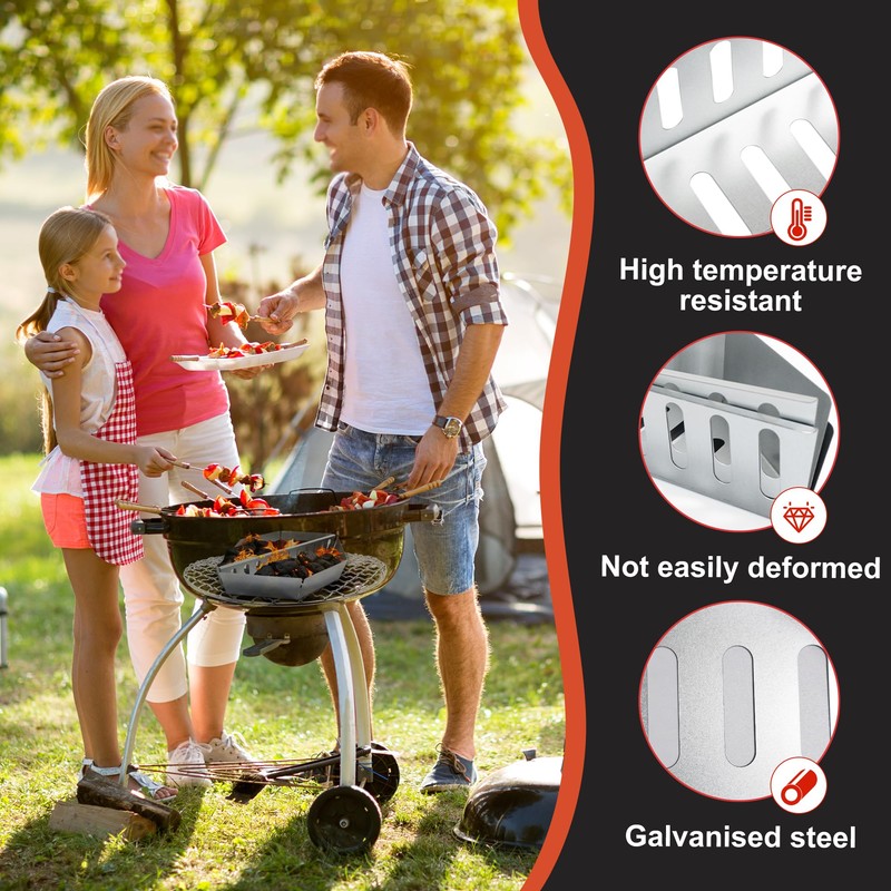 Pack of 2 Charcoal Baskets, High Temperature, Corrosion Resistance, Direct